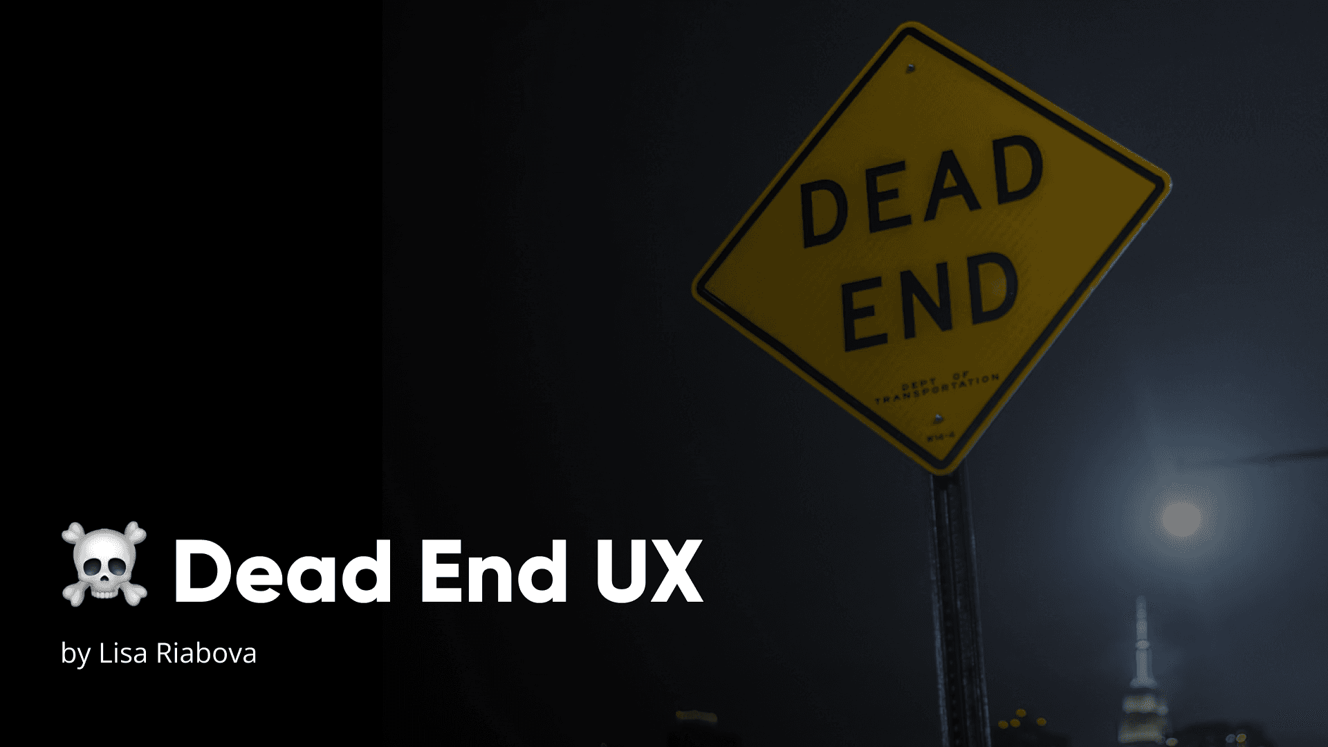 Dead-end UX: Navigating unexpected endings