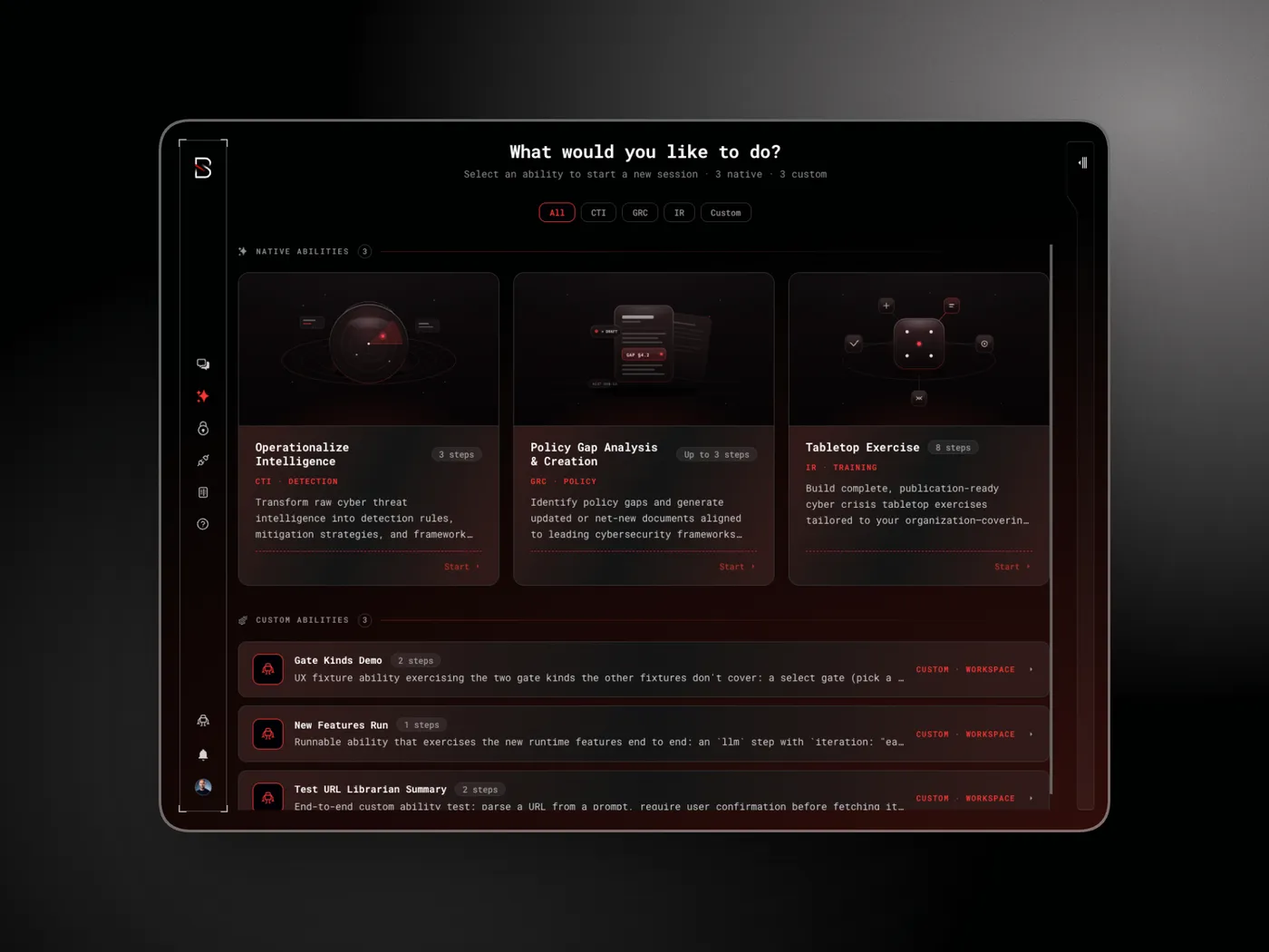 Blackwire Labs — interface shot 2