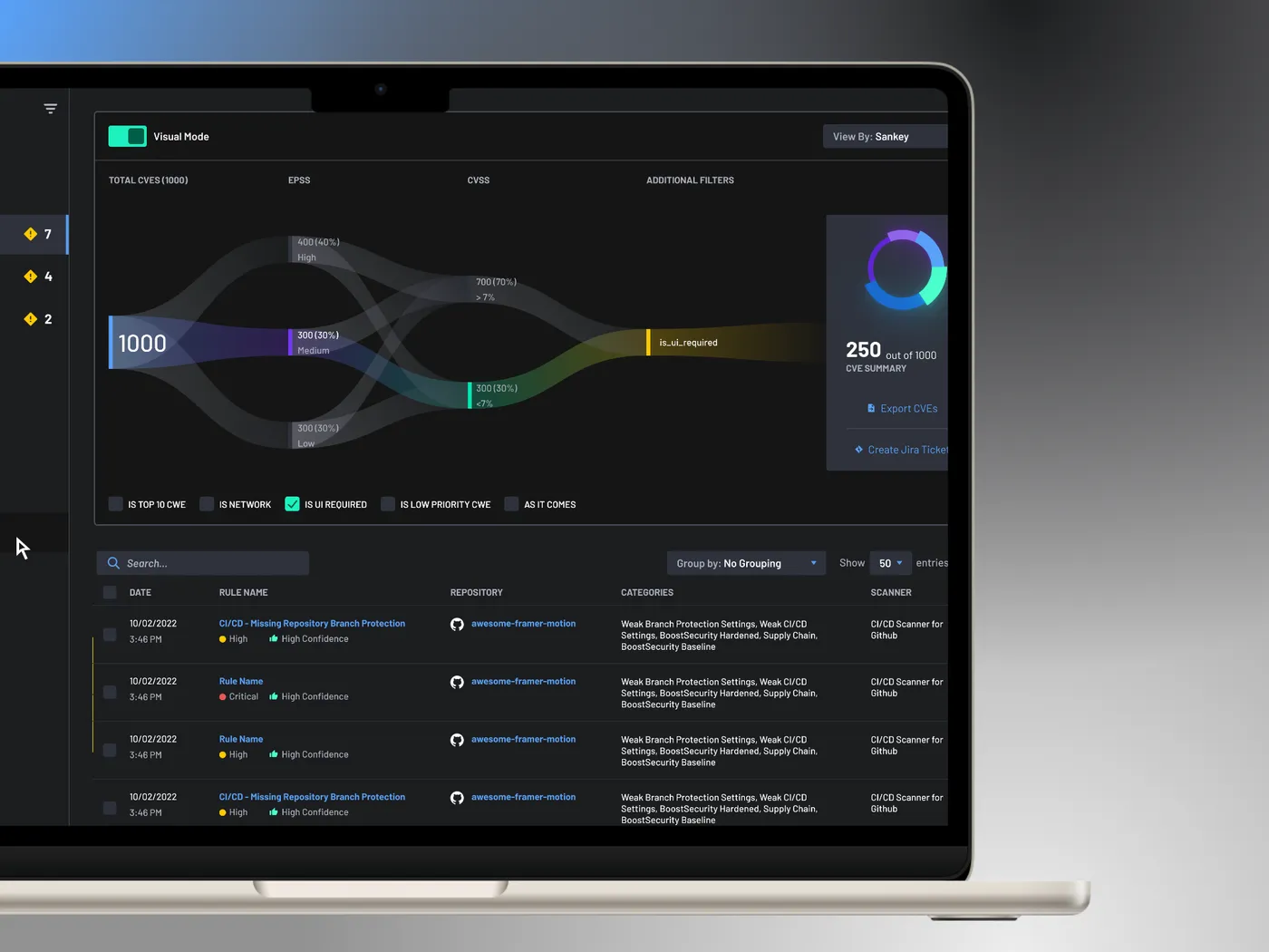 Boost Security — interface shot 7