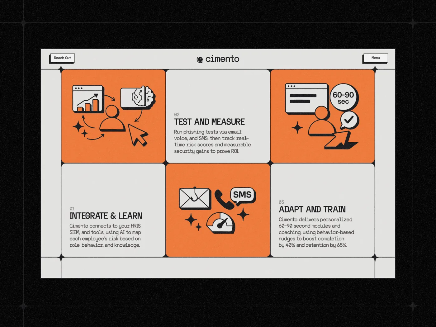 Cimento — interface shot 2