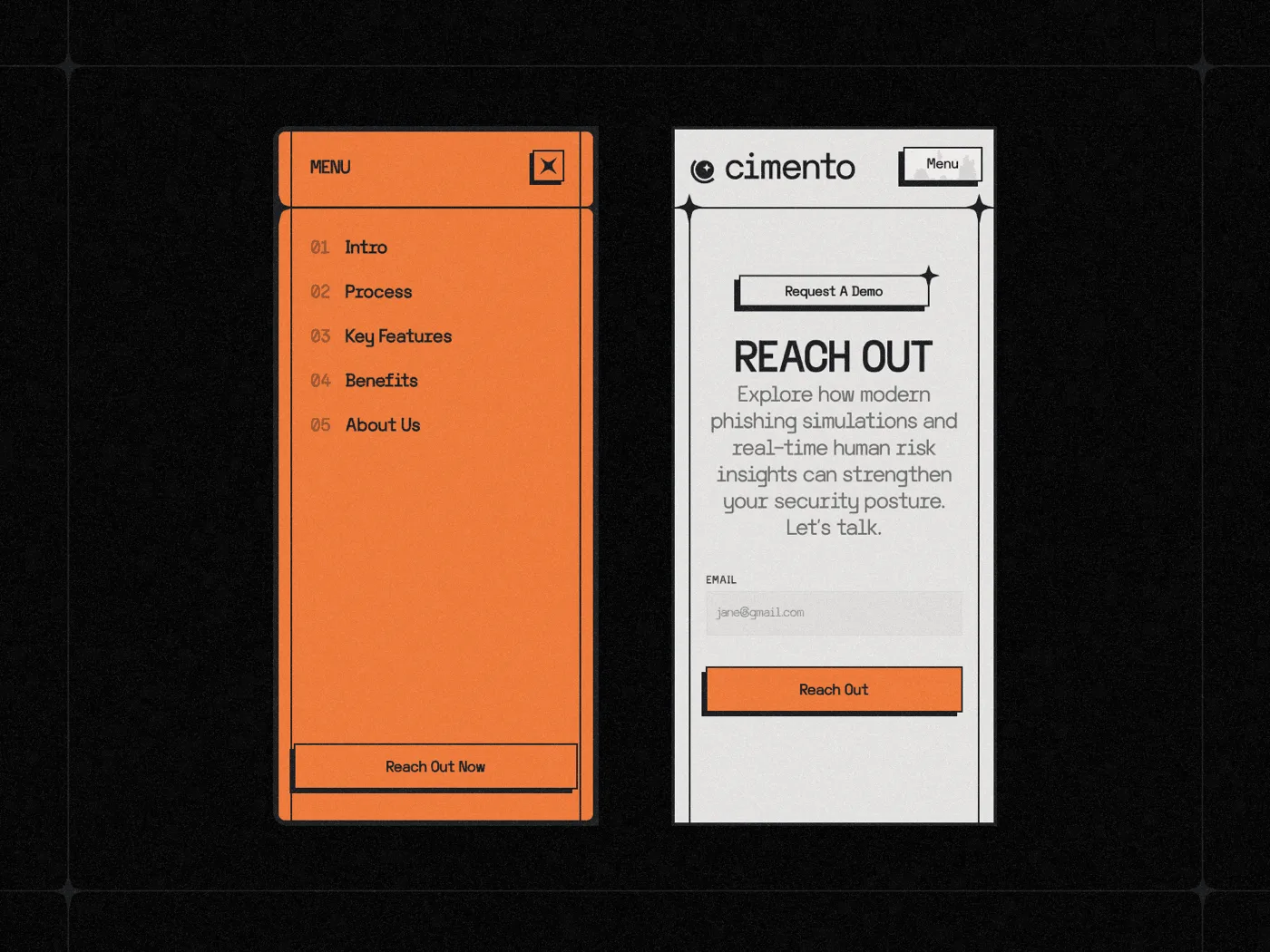 Cimento — interface shot 4